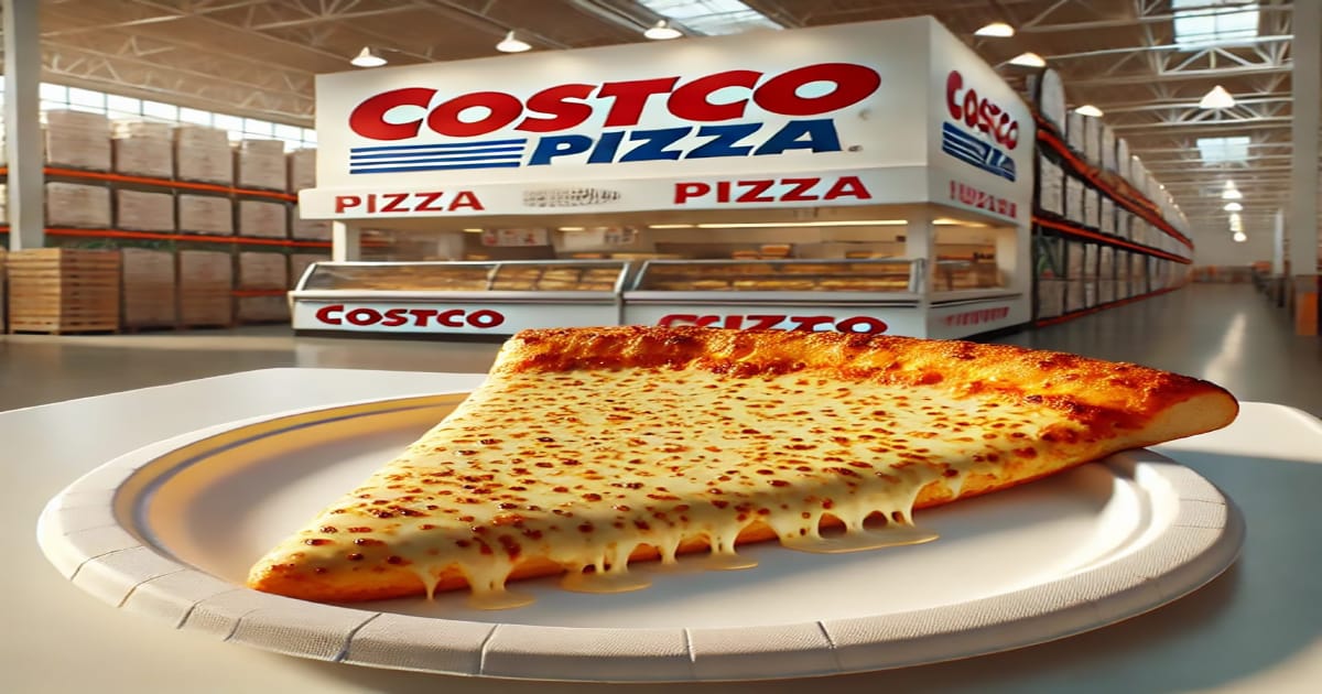 Costco pizza slice calories and nutritional breakdown, including protein content and comparisons to other fast-food pizzas.